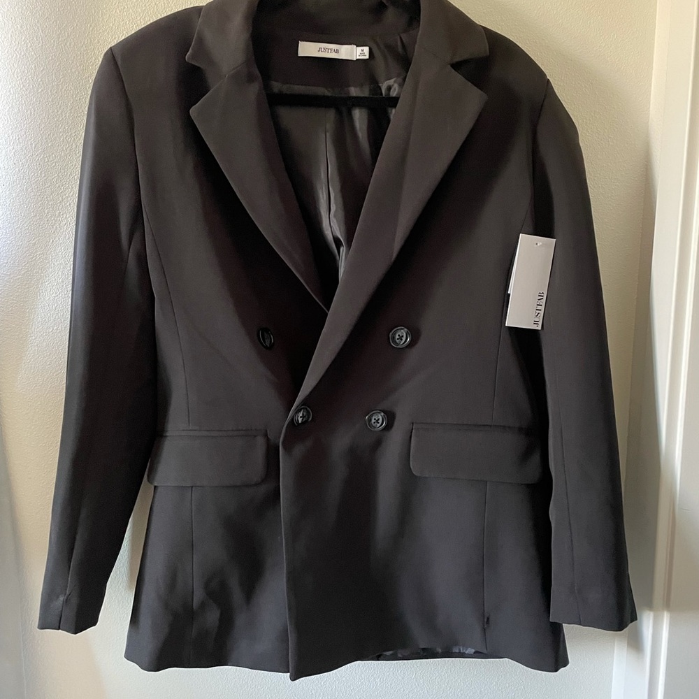 NWT Black oversized Boyfriend Blazer